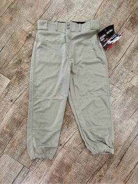NWT Franklin Youth Baseball/Softball Pants – Gray Size Large 26-28 inches